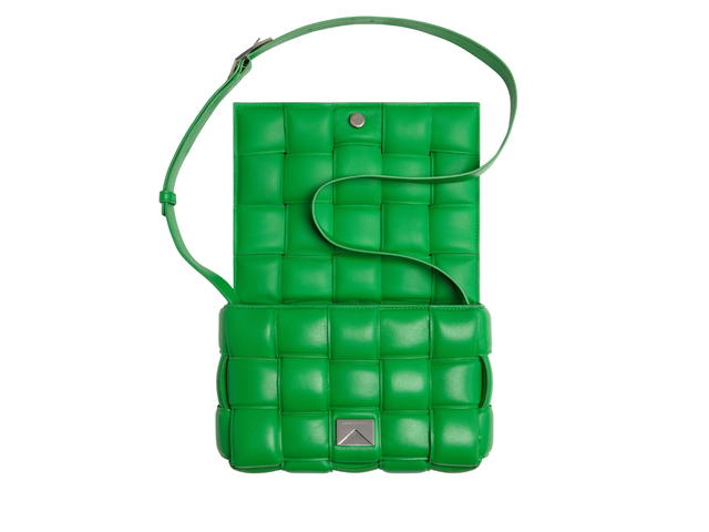 Bottega Veneta Bottega Veneta Padded Cassette In Soft Lambskin Leather With Gold Finish Hardware Parakeet - view 3
