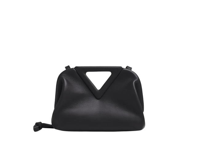 Bottega Veneta Bottega Veneta Point In Calfskin Leather With Silver Hardware Black - view 1