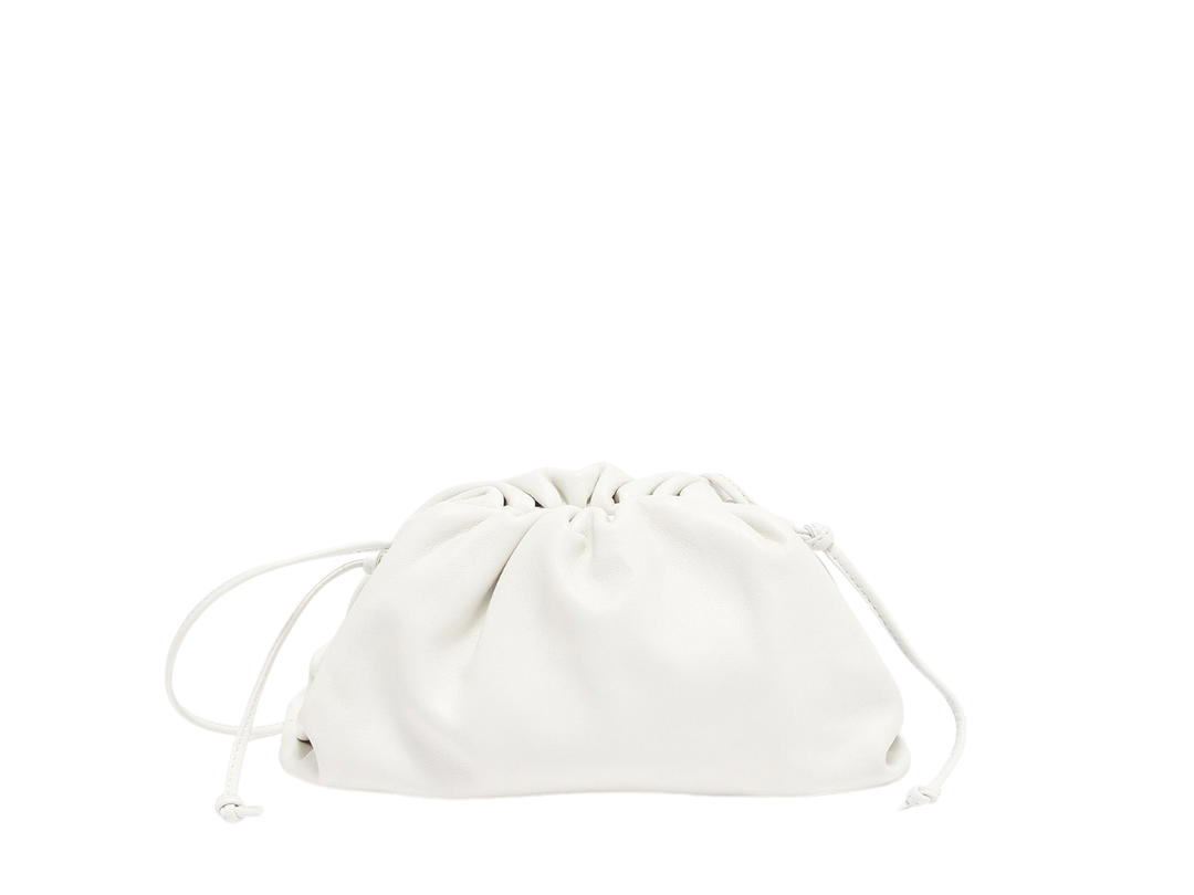 Bottega Veneta Bottega Veneta Mini Pouch Bag In Leather Clutch Bag White