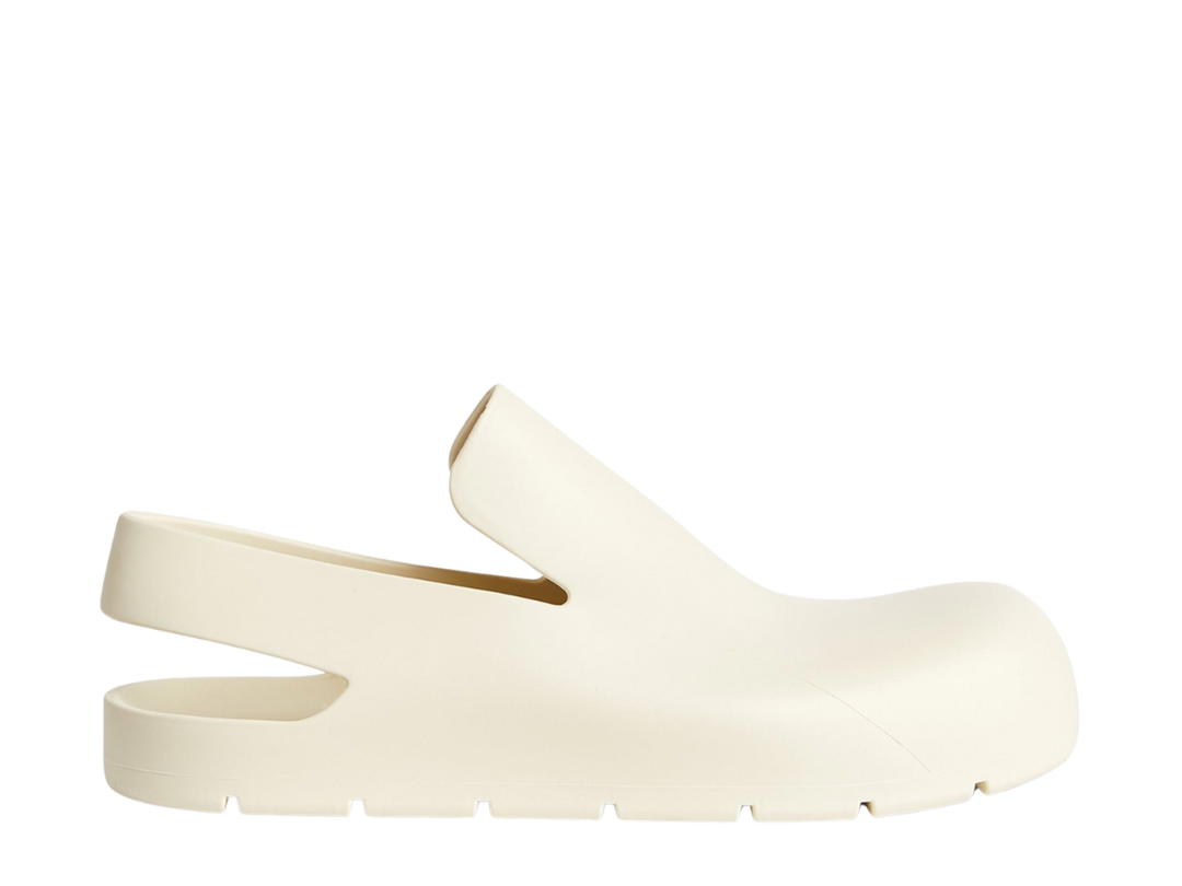 Bottega Veneta Bottega Veneta Puddle In Biodegradable Rubber Slingback Sandals White