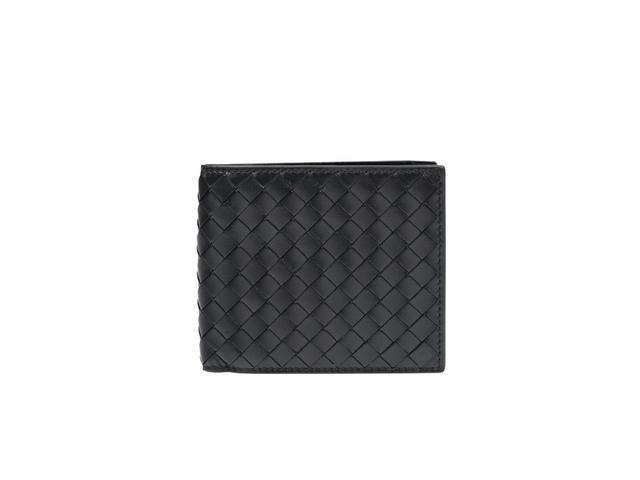 Bottega Veneta Bottega Veneta Intrecciato Bi-Fold Wallet In Calfskin With 8 Card Slots Nero - view 1