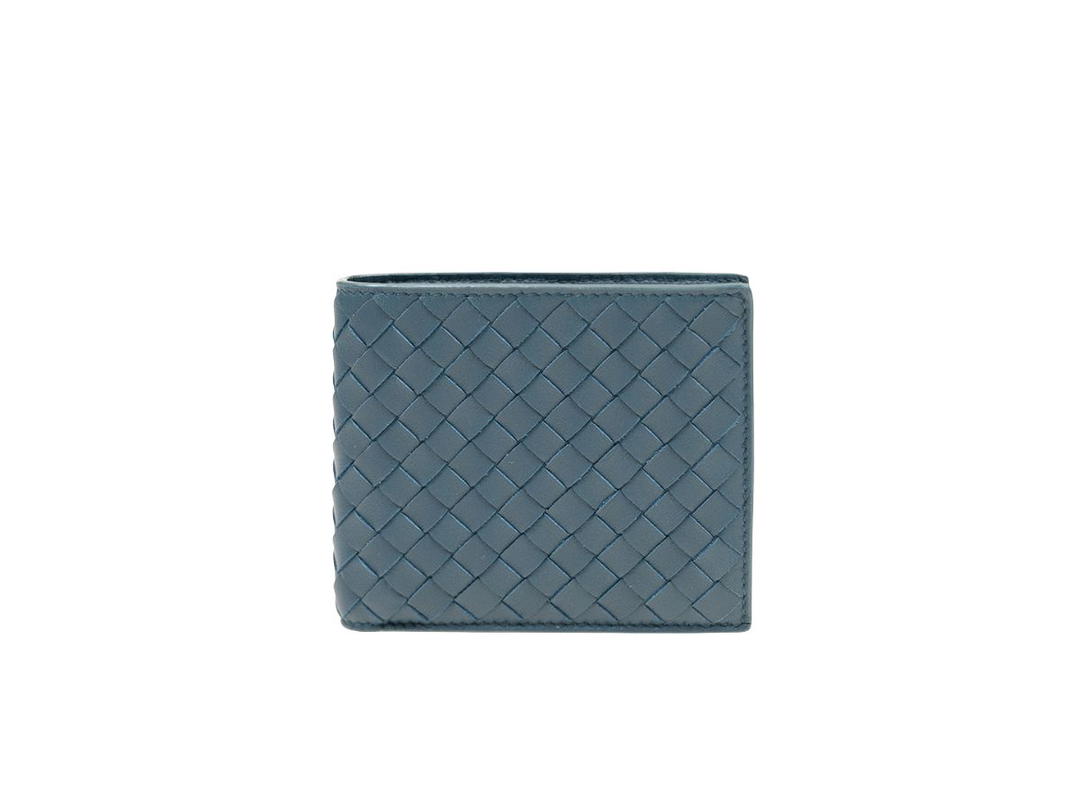 Bottega Veneta Bottega Veneta Short 8 Cards Wallet Blue