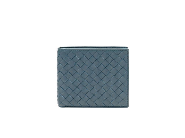 Bottega Veneta Bottega Veneta Short 8 Cards Wallet Blue - view 1