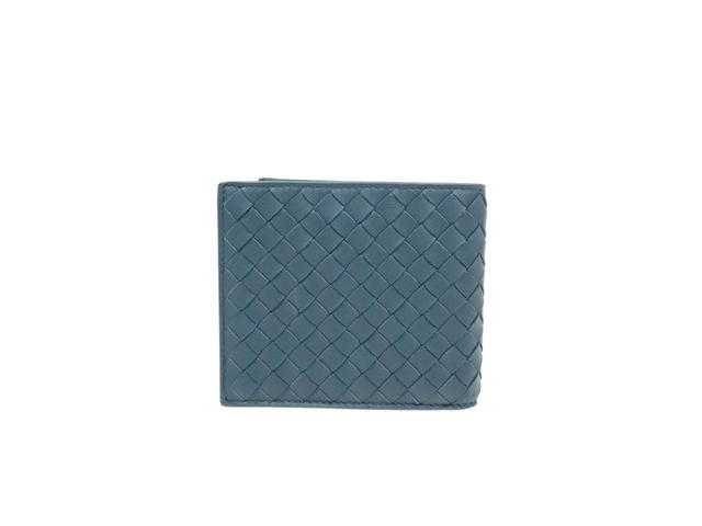 Bottega Veneta Bottega Veneta Short 8 Cards Wallet Blue - view 3