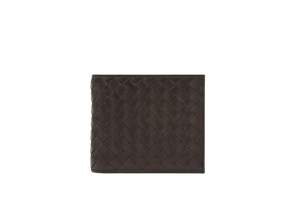 Bottega Veneta Bottega Veneta Bi-fold Wallet In Intrecciato Leather With Eight Card Slots Espresso
