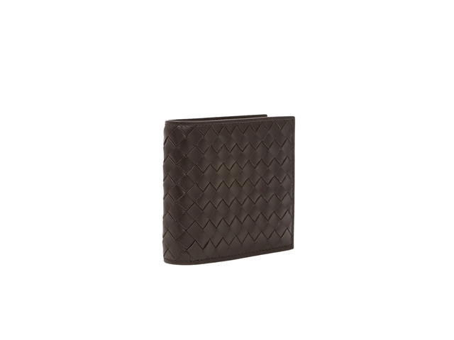 Bottega Veneta Bottega Veneta Bi-fold Wallet In Intrecciato Leather With Eight Card Slots Espresso - view 2