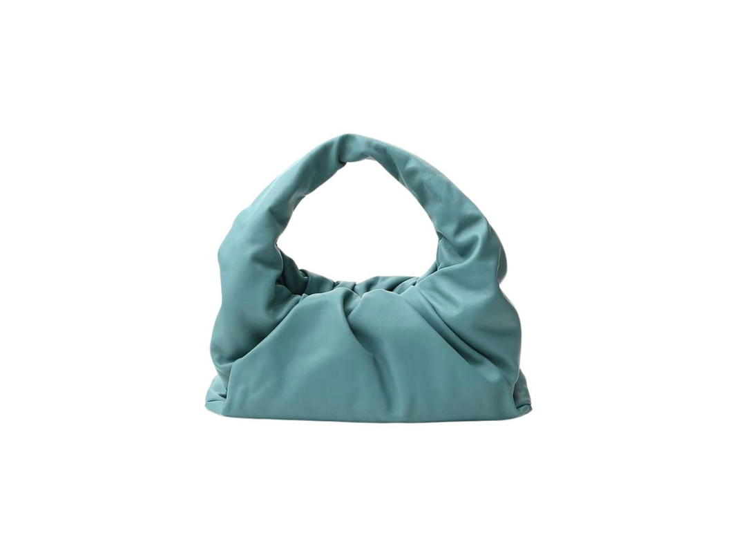 Bottega Veneta Bottega Veneta Shoulder Pouch Tote Bag In Calfskin Blue