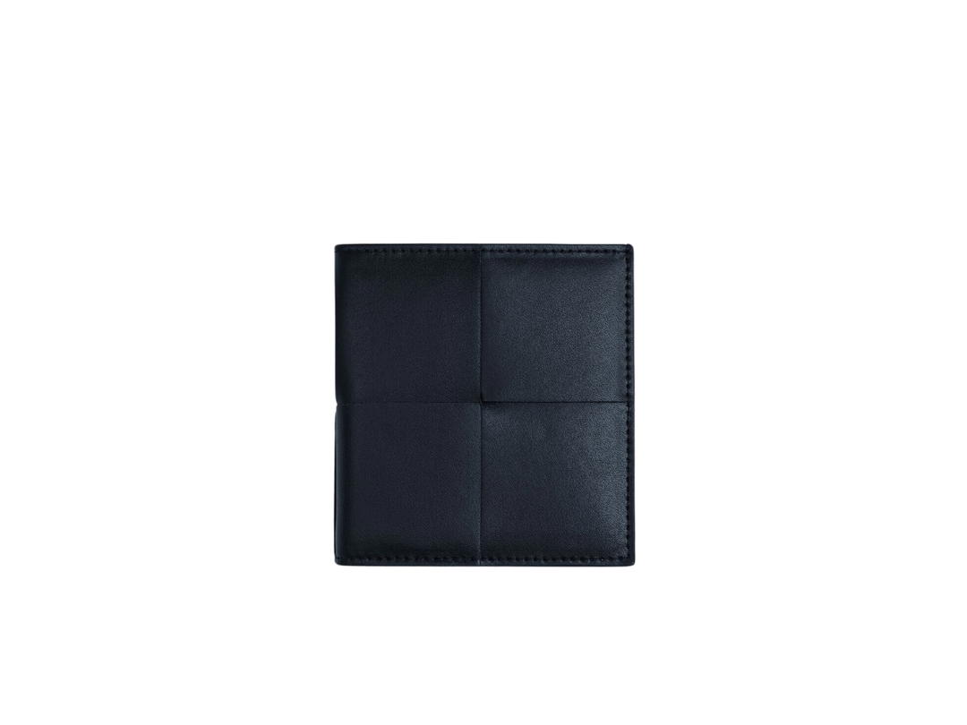 Bottega Veneta Bottega Veneta Slim Intrecciato Bi-Fold Wallet In Calfskin Space