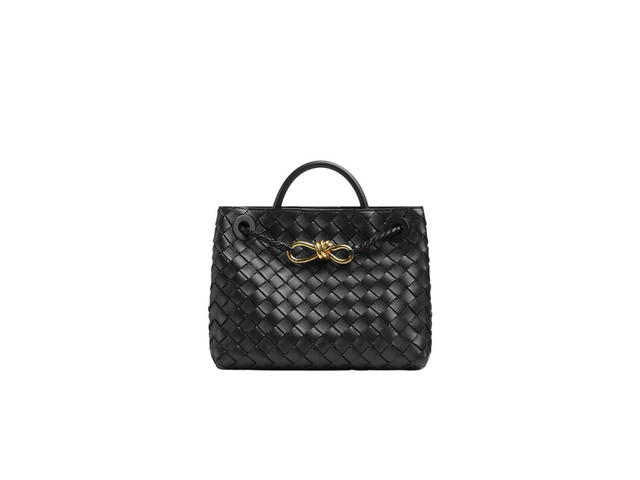 Bottega Veneta Bottega Veneta Small Andiamo In Lambskin With Brass Finish Hardware Black - view 1