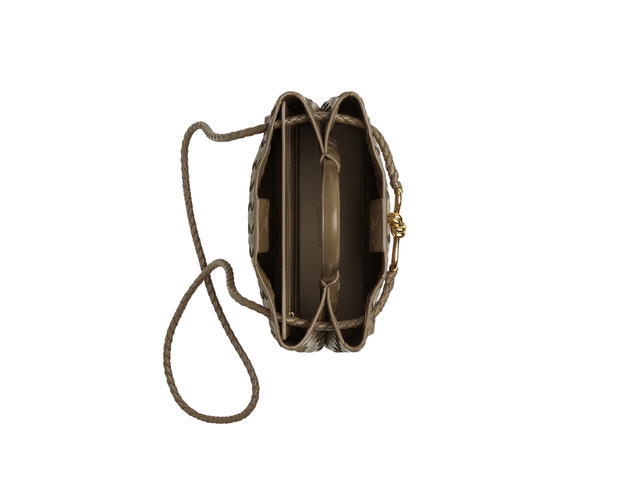 Bottega Veneta Bottega Veneta Small Andiamo In Lambskin With Brass Finish Hardware Pinecone - view 4