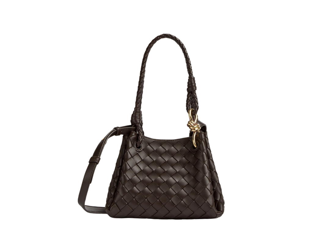 Bottega Veneta Bottega Veneta Small Parachute In Lambskin With Brass Finish Hardware Fondant