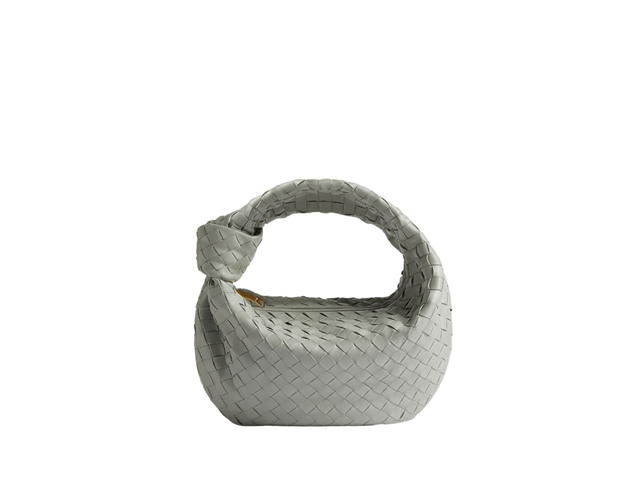 Bottega Veneta Bottega Veneta Teen Jodie In Lambskin With Gold Finish Hardware Agate Grey - view 1