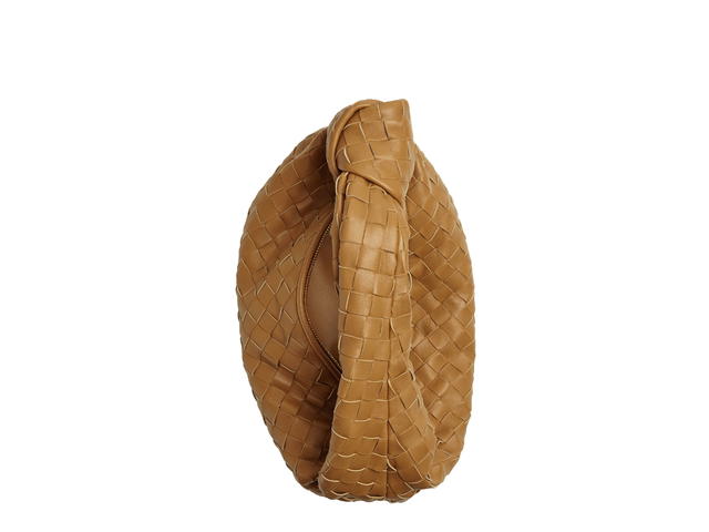 Bottega Veneta Bottega Veneta Teen Jodie In Lambskin With Gold Finish Hardware Caramel - view 3