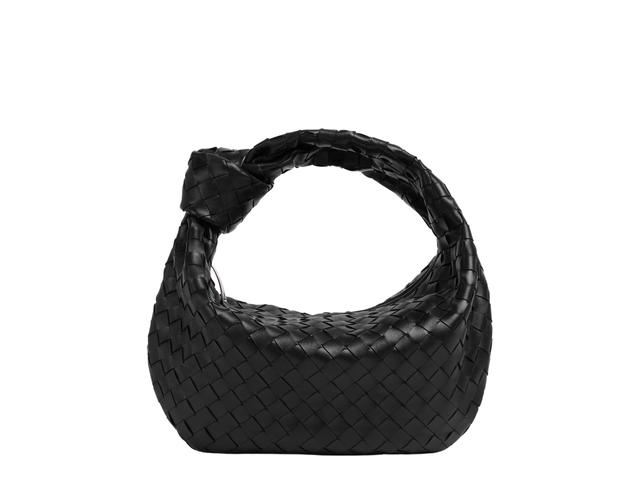 Bottega Veneta Bottega Veneta Teen Jodie In Lambskin With Silver Finish Hardware Black - view 1