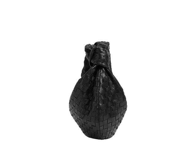 Bottega Veneta Bottega Veneta Teen Jodie In Lambskin With Silver Finish Hardware Black - view 2