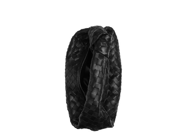 Bottega Veneta Bottega Veneta Teen Jodie In Lambskin With Silver Finish Hardware Black - view 3