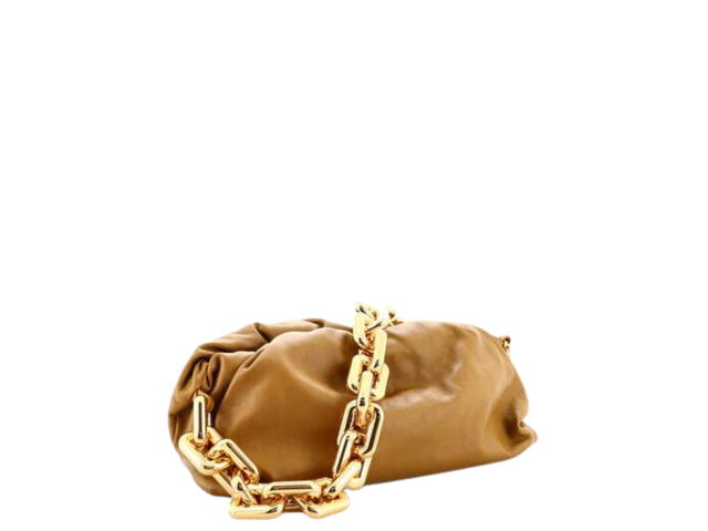 Bottega Veneta Bottega Veneta The Chain Pouch In Leather With Gold Finish Hardware Brown - view 3