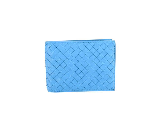 Bottega Veneta Bottega Veneta Wallet 4 Cards With Coin Pocket Light Blue - view 1