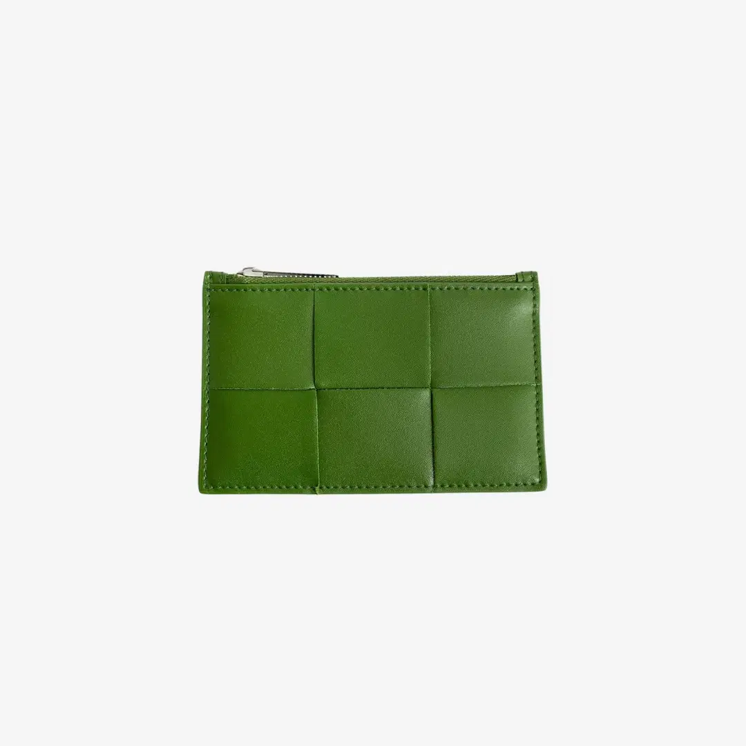 Bottega Veneta Bottega Veneta Zipped Card Case Avocado