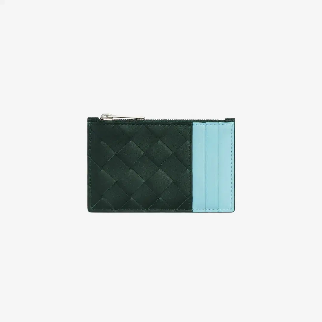 Bottega Veneta Bottega Veneta Zipped Card Case Inkwell Pale Blue