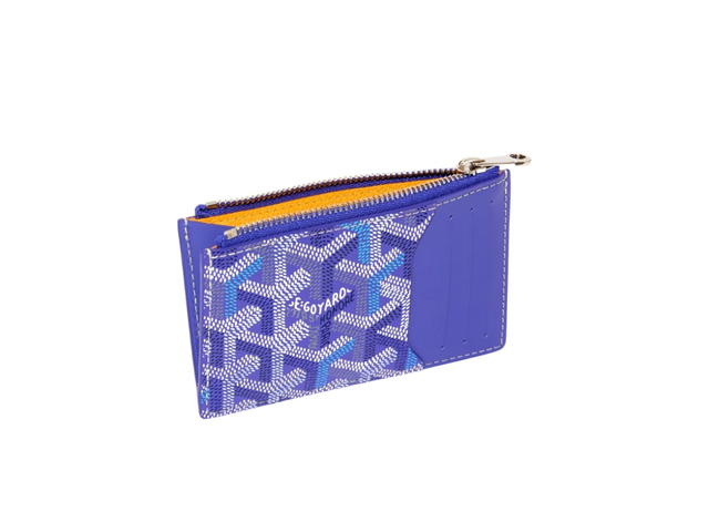 Goyard Goyard Bourbon Zipped Card Holder Multicoloured Blueberry Purple - view 2