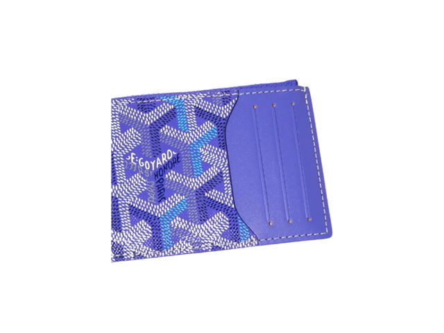 Goyard Goyard Bourbon Zipped Card Holder Multicoloured Blueberry Purple - view 3