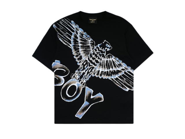 Boy London Boy London Big Eagle Collection T-shirt Black-Blue-White - view 1