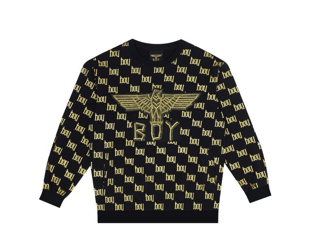 Boy London Boy London Boy Eagle Gold Text Black - view 1
