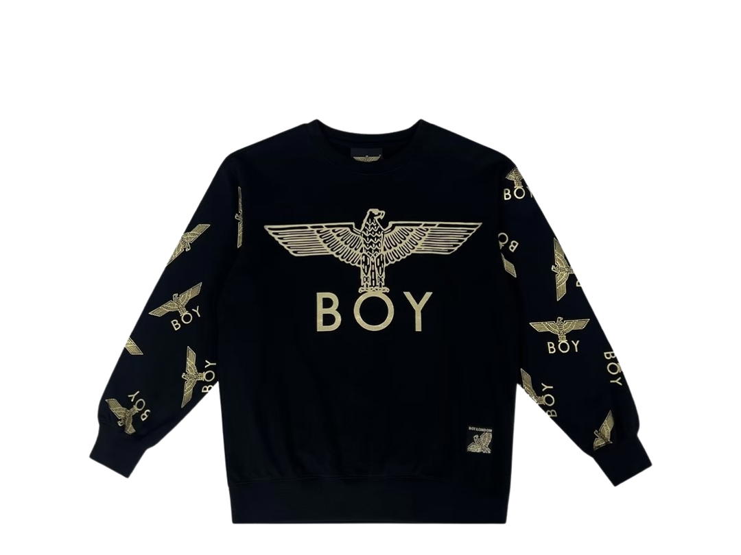 Boy London Boy London Boy Eagle Sweatshirt Black Gold