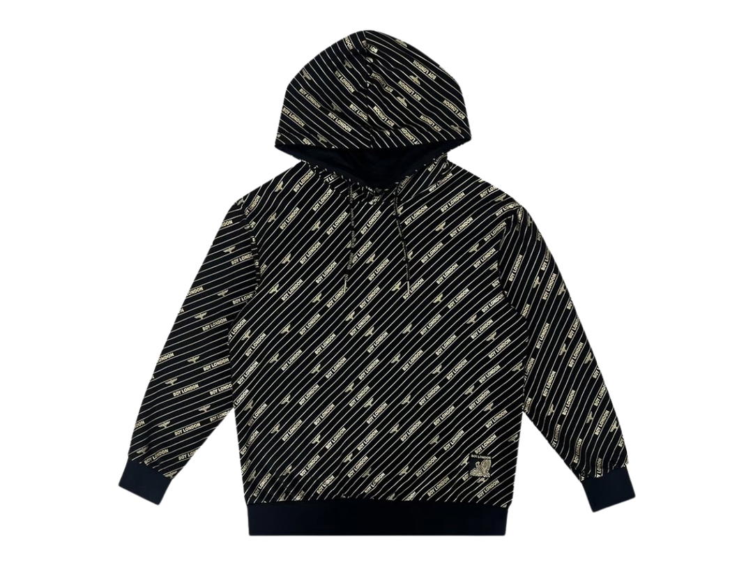 Boy London Boy London Boy Repeat Hoodie Black