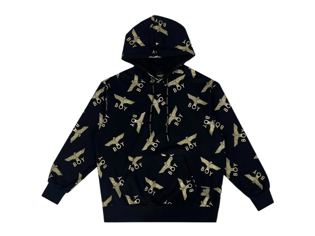 Boy London Boy London Boy Eagle Repeat Hoodie Black
