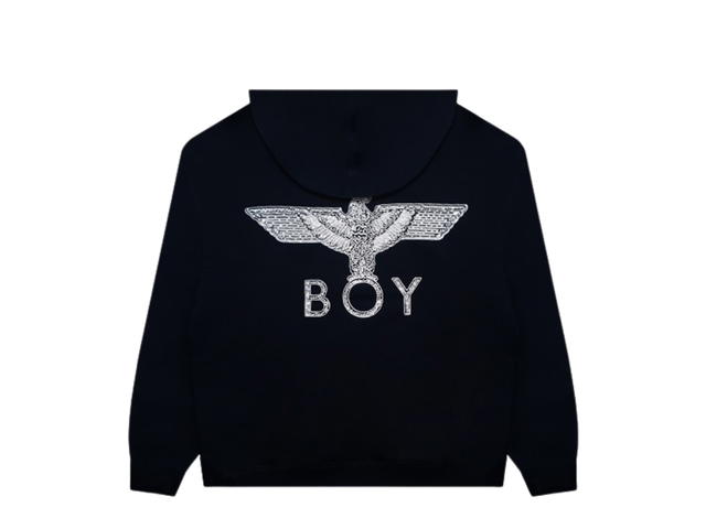 Boy London Boy London Hoodies Retro New Collection-Big Eagle Printed Black-White - view 2