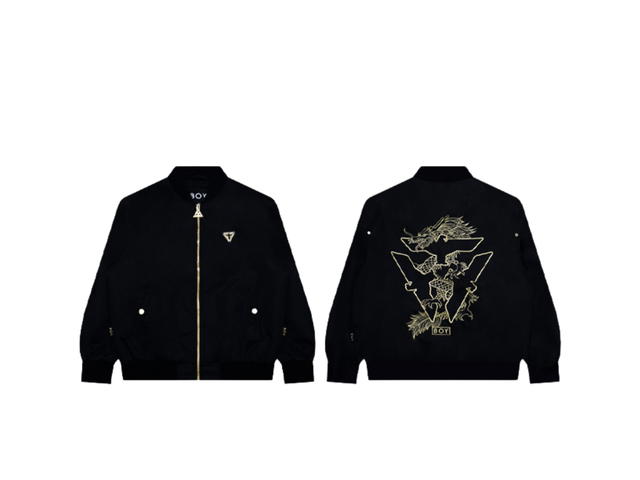 Boy London Boy London Jacket Zip Up Year Of The Dragon Collection Black - view 3