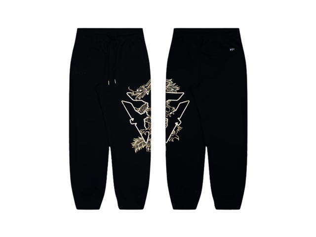Boy London Boy London Pants Year Of The Dragon Collection Black-Gold - view 3