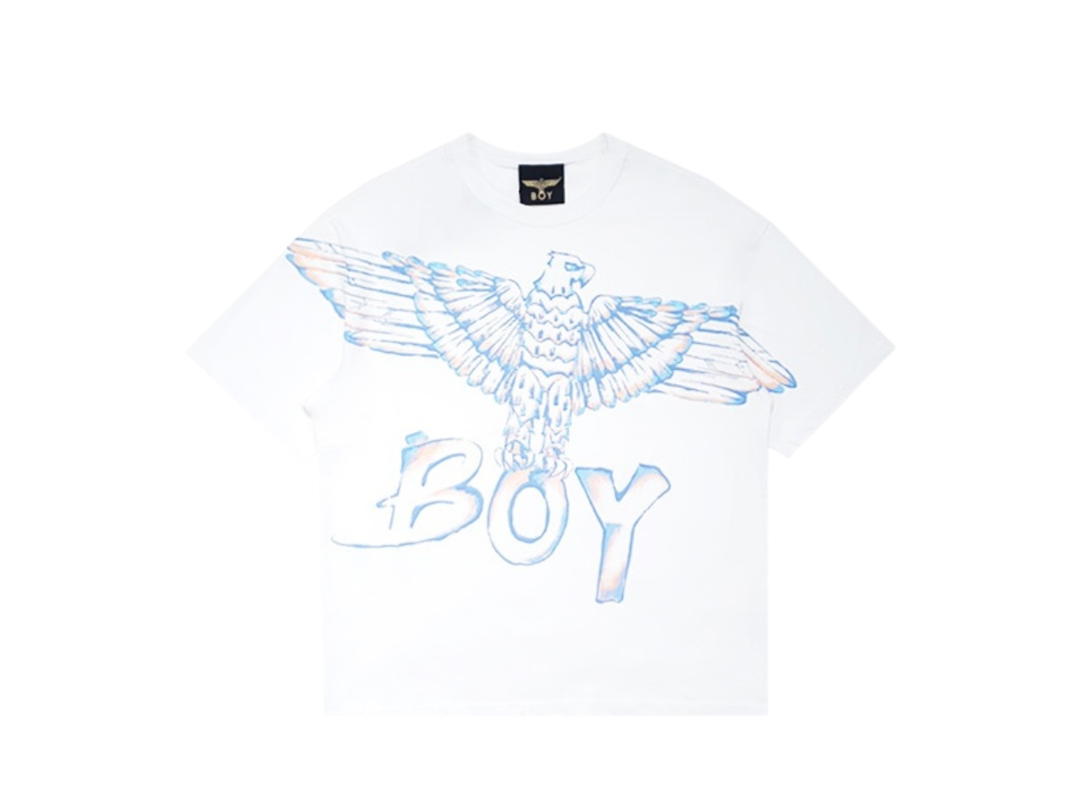 Boy London Boy London T-Shirt Big Eagle Collection White-Blue-Orange