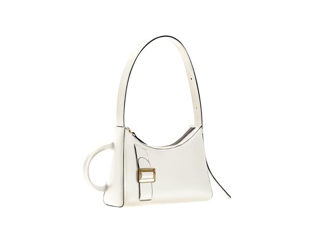 Boyy Boyy Bad Tourist In Calfskin Leather With Antique Metal Buckle Glacier - view 3