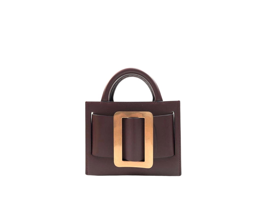 Boyy Boyy Bobby 18 In Leather With Gold Buckle Ox Blood