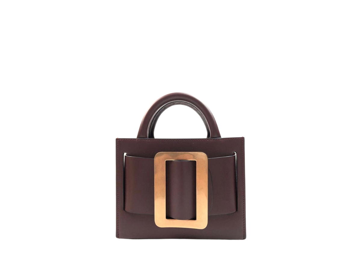 Boyy Boyy Bobby 18 In Leather With Gold Buckle Ox Blood