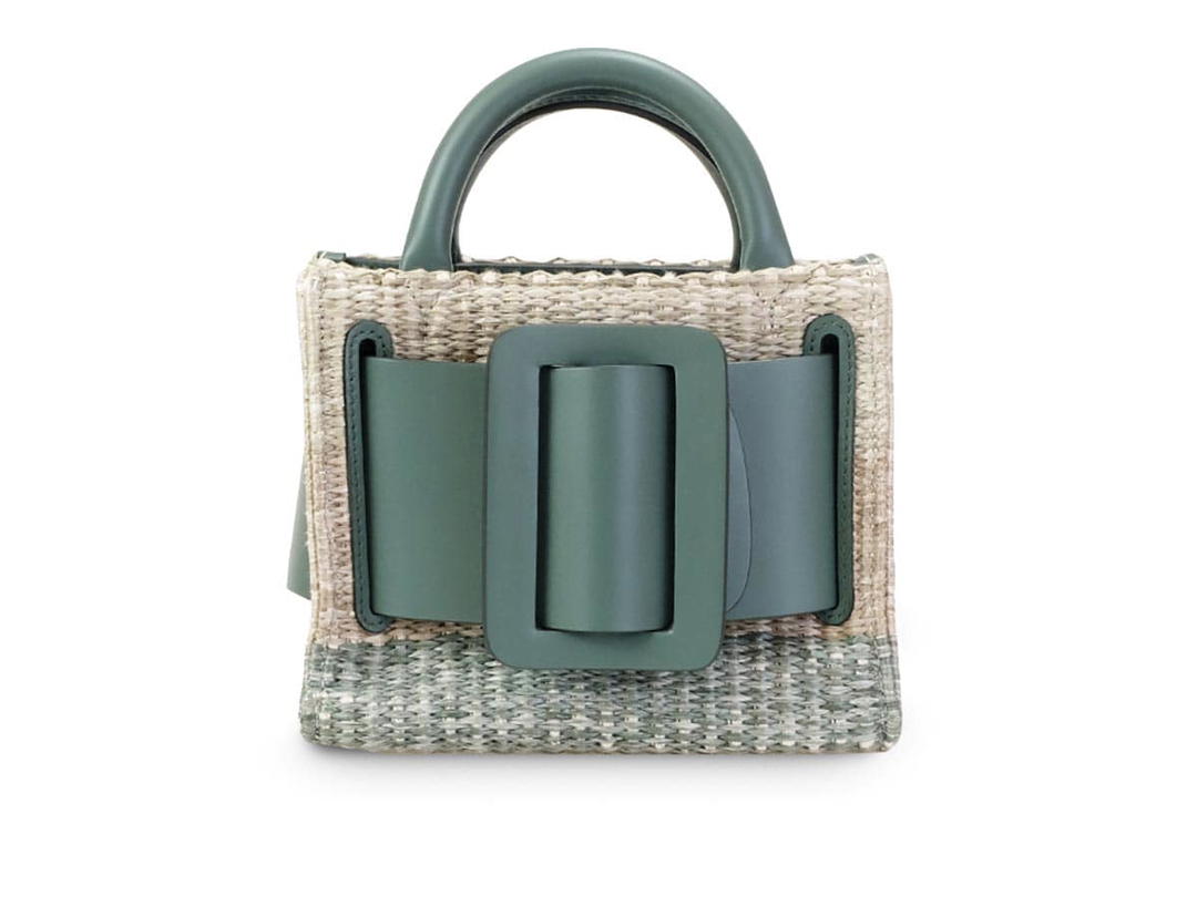 Boyy Boyy Bobby 18 Gradient Raffia Canard Green