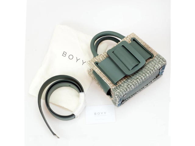 Boyy Boyy Bobby 18 Gradient Raffia Canard Green - view 2