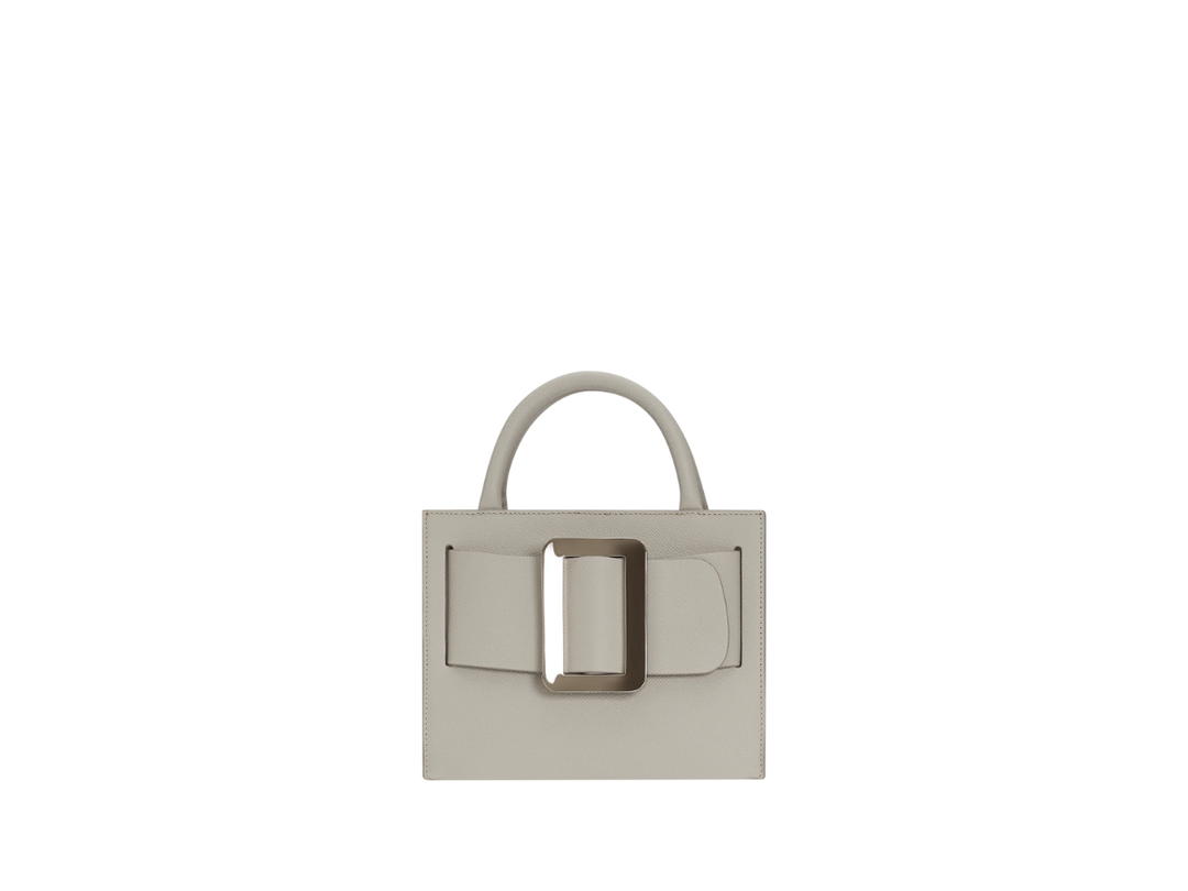 Boyy Boyy Bobby 23 Epsom In Grained Calfskin Leather With Shiny Metal Buckle Hummus