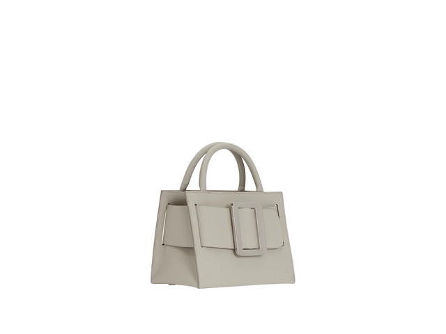 Boyy Boyy Bobby 23 Epsom In Grained Calfskin Leather With Shiny Metal Buckle Hummus - view 3