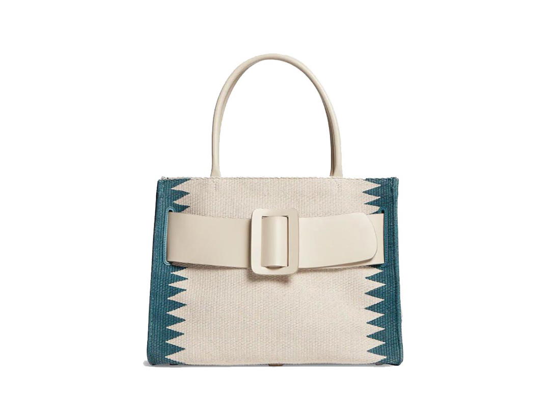 Boyy Boyy Bobby 38 Canvas Natural/Ocean White Zigzag Parchment