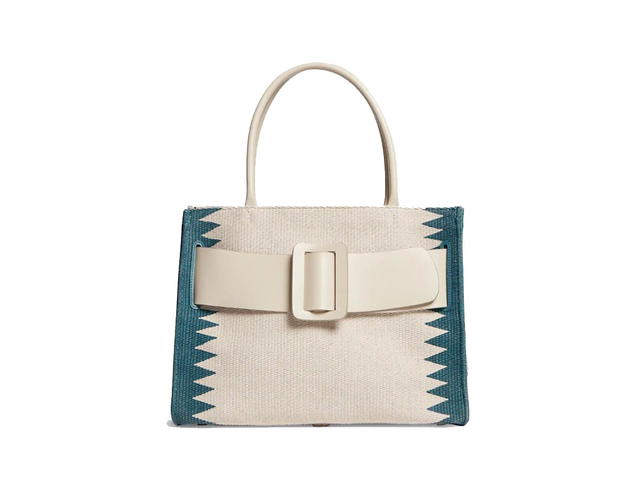 Boyy Boyy Bobby 38 Canvas Natural/Ocean White Zigzag Parchment - view 1