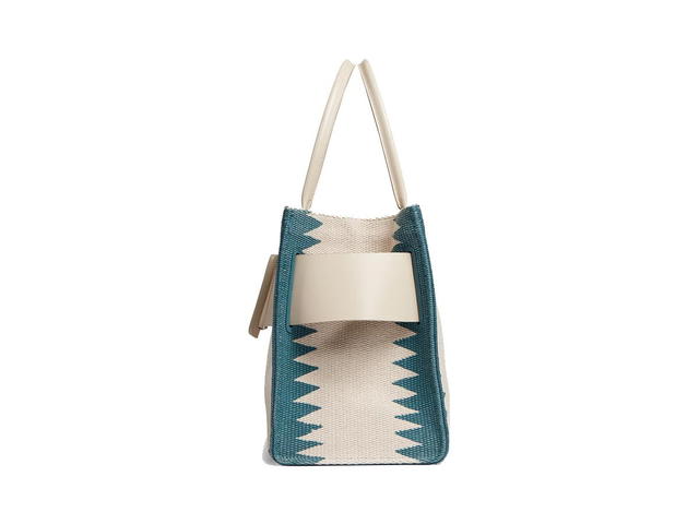 Boyy Boyy Bobby 38 Canvas Natural/Ocean White Zigzag Parchment - view 2