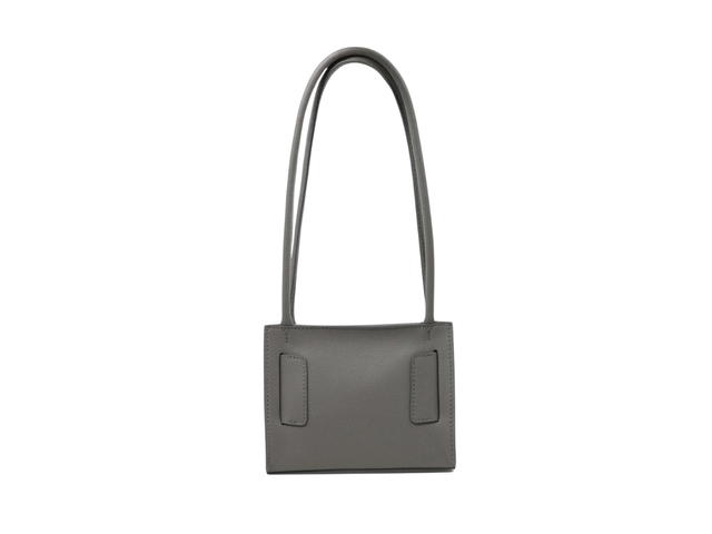 Boyy Boyy Bobby Soft 18 In Grained Calfskin Leather With Metal And Leather Buckle Greyflannel - view 2