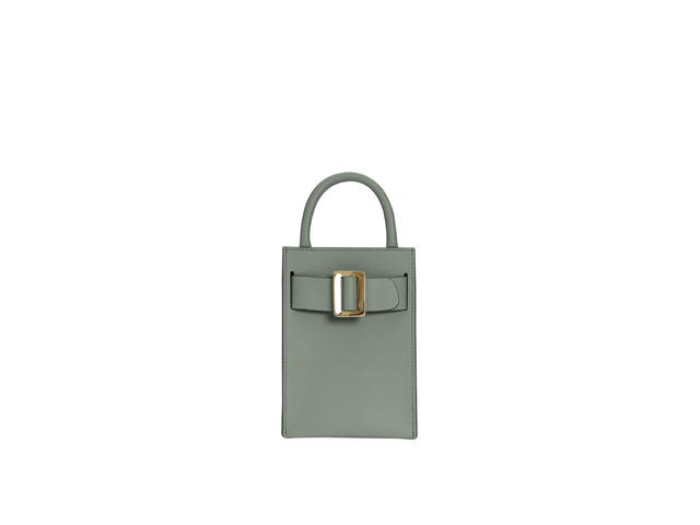 Boyy Boyy Bobby Tourist Epsom In Grained Calfskin With Gold Metal Buckle Celadon - view 1