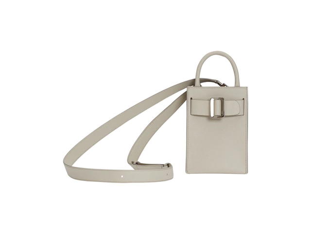 Boyy Boyy Bobby Tourist Epsom In Grained Calfskin With Shiny Metal Buckle Hummus - view 1