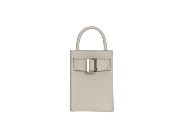 Boyy Boyy Bobby Tourist Epsom In Grained Calfskin With Shiny Metal Buckle Hummus - view 2