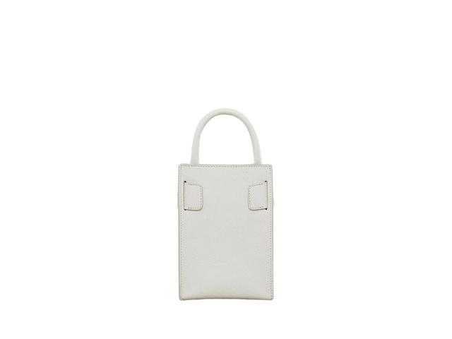 Boyy Boyy Bobby Tourist In Calfskin With Epsom Metallic Gold Buckle Blanco - view 2